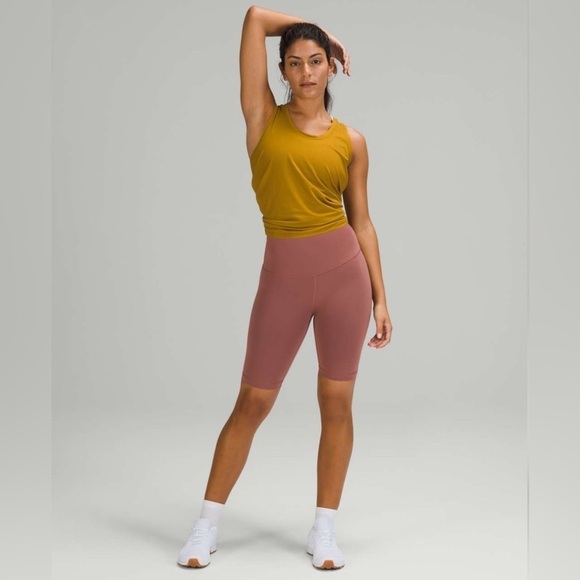 Lululemon Wunder Train High Rise Activewear Athletic Short 8" / Spiced Chai Sz 2 - Picture 4 of 10